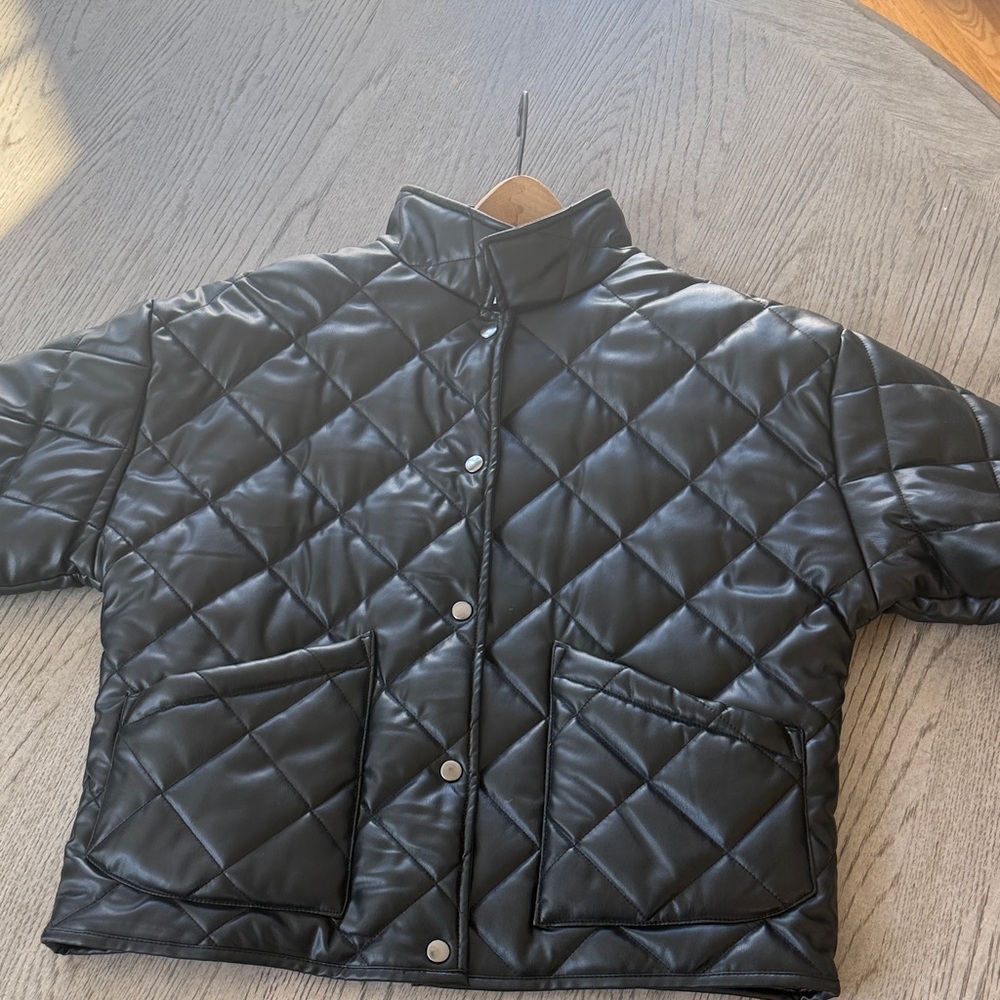 Elan Black Quilted Puffer Jacket